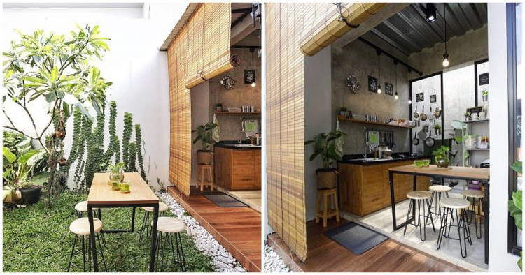 tirai penutup area dapur
